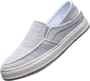 2022 Men's New Spring and Autumn Fisherman's Shoes Canvas Thick Soled Slip On Shoes Casual Shoes for Men Size 14