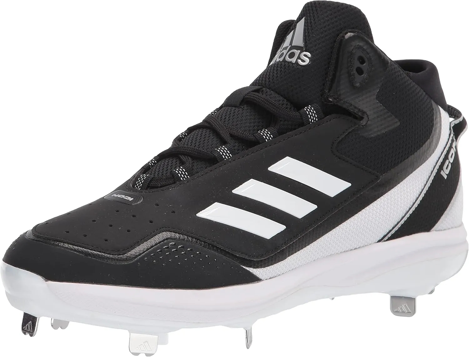 Adidas Mens ICON 7 MID Faux Leather Trainer Cleats
