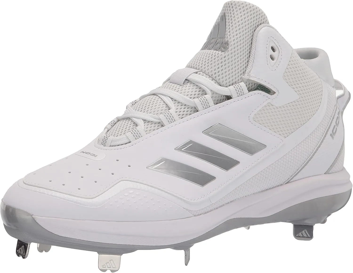Adidas Mens ICON 7 MID Faux Leather Trainer Cleats