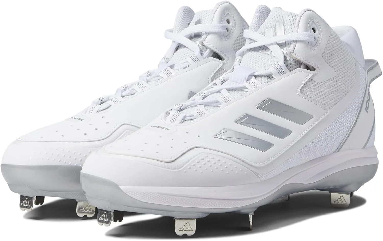 Adidas Mens ICON 7 MID Faux Leather Trainer Cleats