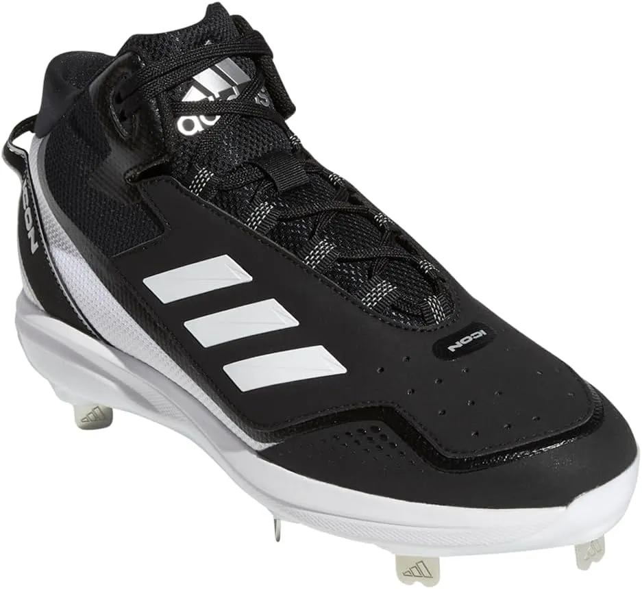 Adidas Mens ICON 7 MID Faux Leather Trainer Cleats