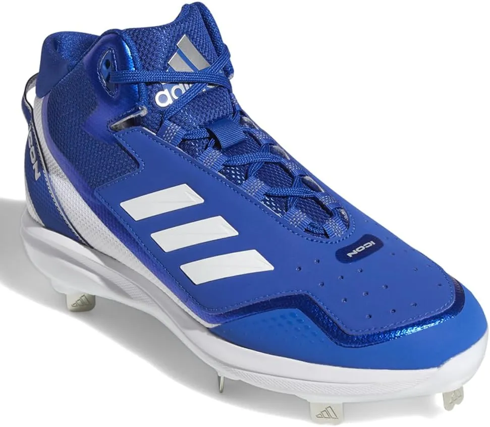 Adidas Mens ICON 7 MID Faux Leather Trainer Cleats