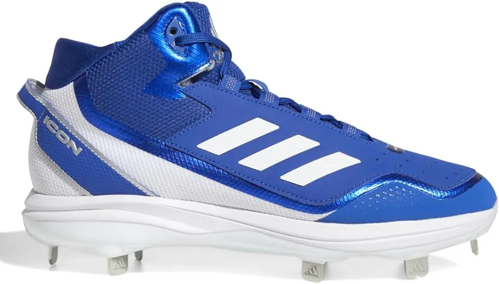 Adidas Mens ICON 7 MID Faux Leather Trainer Cleats