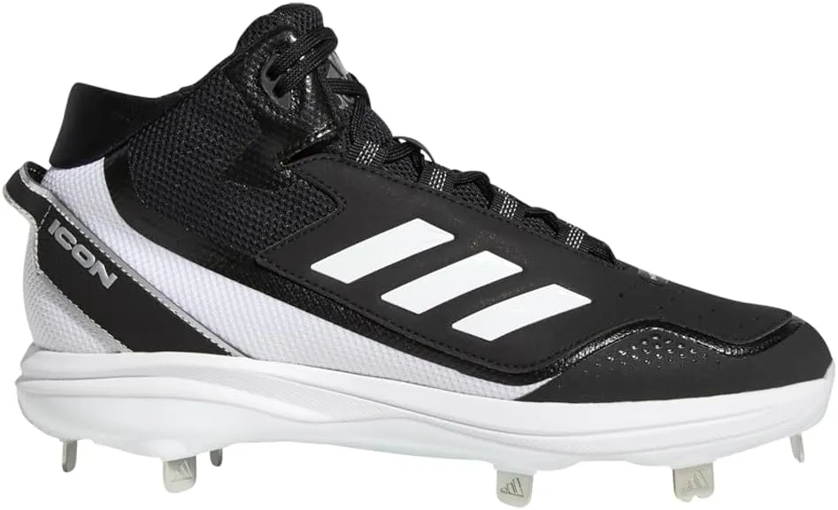 Adidas Mens ICON 7 MID Faux Leather Trainer Cleats