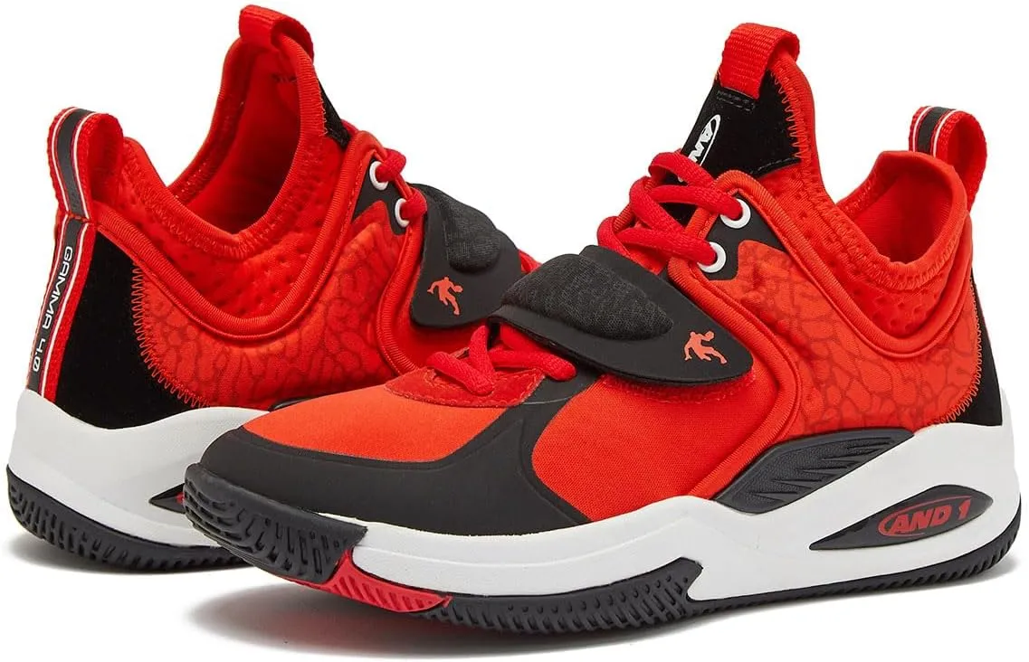 AND1 Boys & Girls Basketball Shoes, Cool Kids Basketball Sneakers, Size Little Kid 11 to Big Kid 7 Mid or High Top Sneakers for Boys