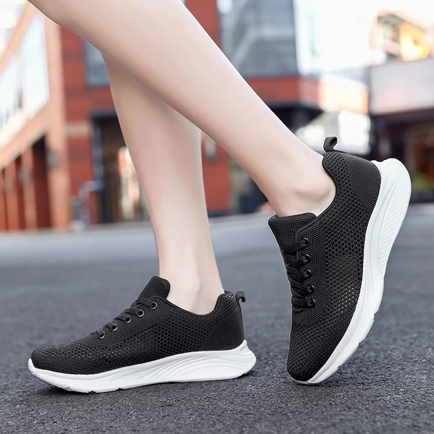 Black High Top Sneakers for Women Comfortable Women's Non Slip Work Shoes Wide Width Black Sneakers for Women Black Casual Sneakers for Women 2023 Zapatos Cerrados De Vestir OrtopéDicos para Mujer