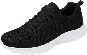 Black High Top Sneakers for Women Comfortable Women's Non Slip Work Shoes Wide Width Black Sneakers for Women Black Casual Sneakers for Women 2023 Zapatos Cerrados De Vestir OrtopéDicos para Mujer