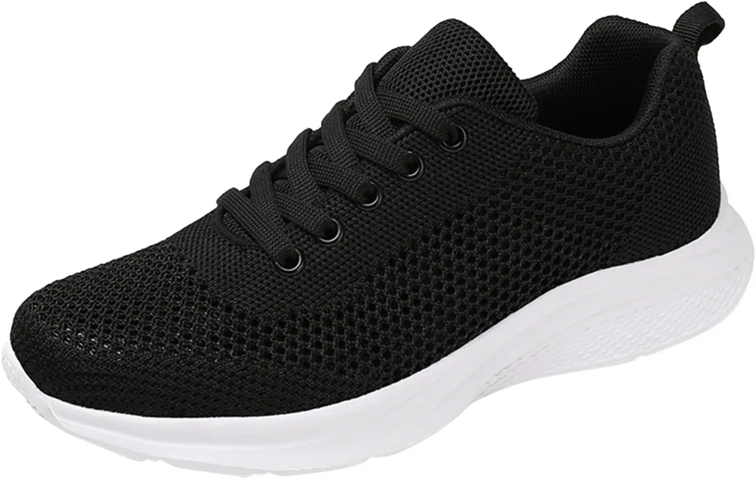 Black High Top Sneakers for Women Comfortable Women's Non Slip Work Shoes Wide Width Black Sneakers for Women Black Casual Sneakers for Women 2023 Zapatos Cerrados De Vestir OrtopéDicos para Mujer