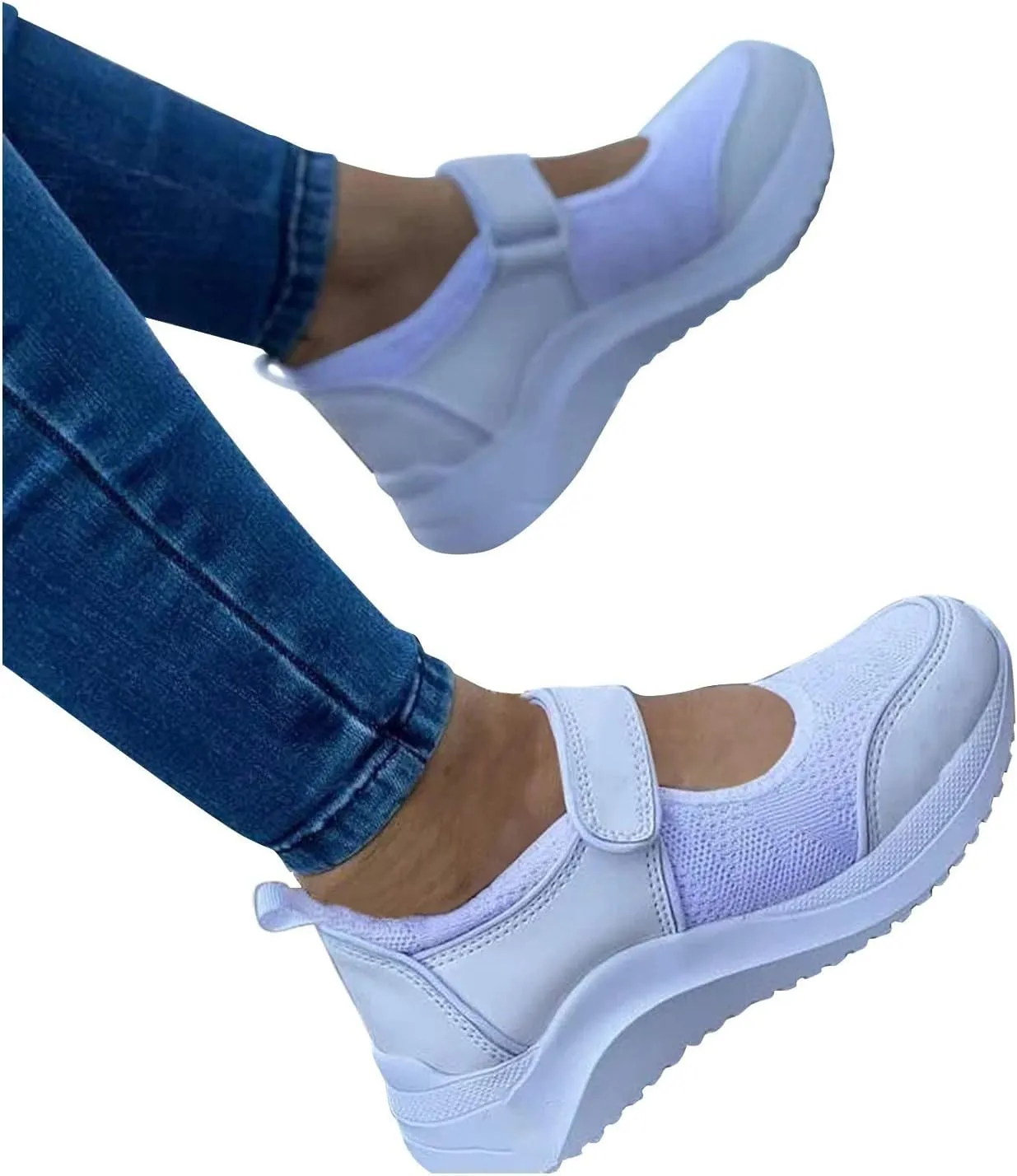 Black Running Sneakers for Women Slip Resistant Women's Black Work Shoes Size 9 Black Lace Up Workout Shoes Women Wide Width Platform Sneaker for Women Sneakers Slip On Zapatos Comodos Para Mujer