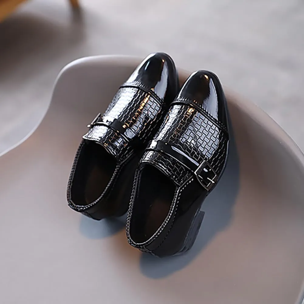 Boys Classic PU Leather School Uniform Oxfords Casual Dress Shoes Loafers Flats