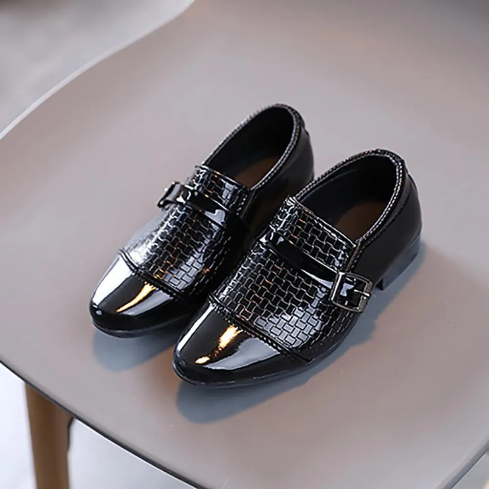 Boys Classic PU Leather School Uniform Oxfords Casual Dress Shoes Loafers Flats