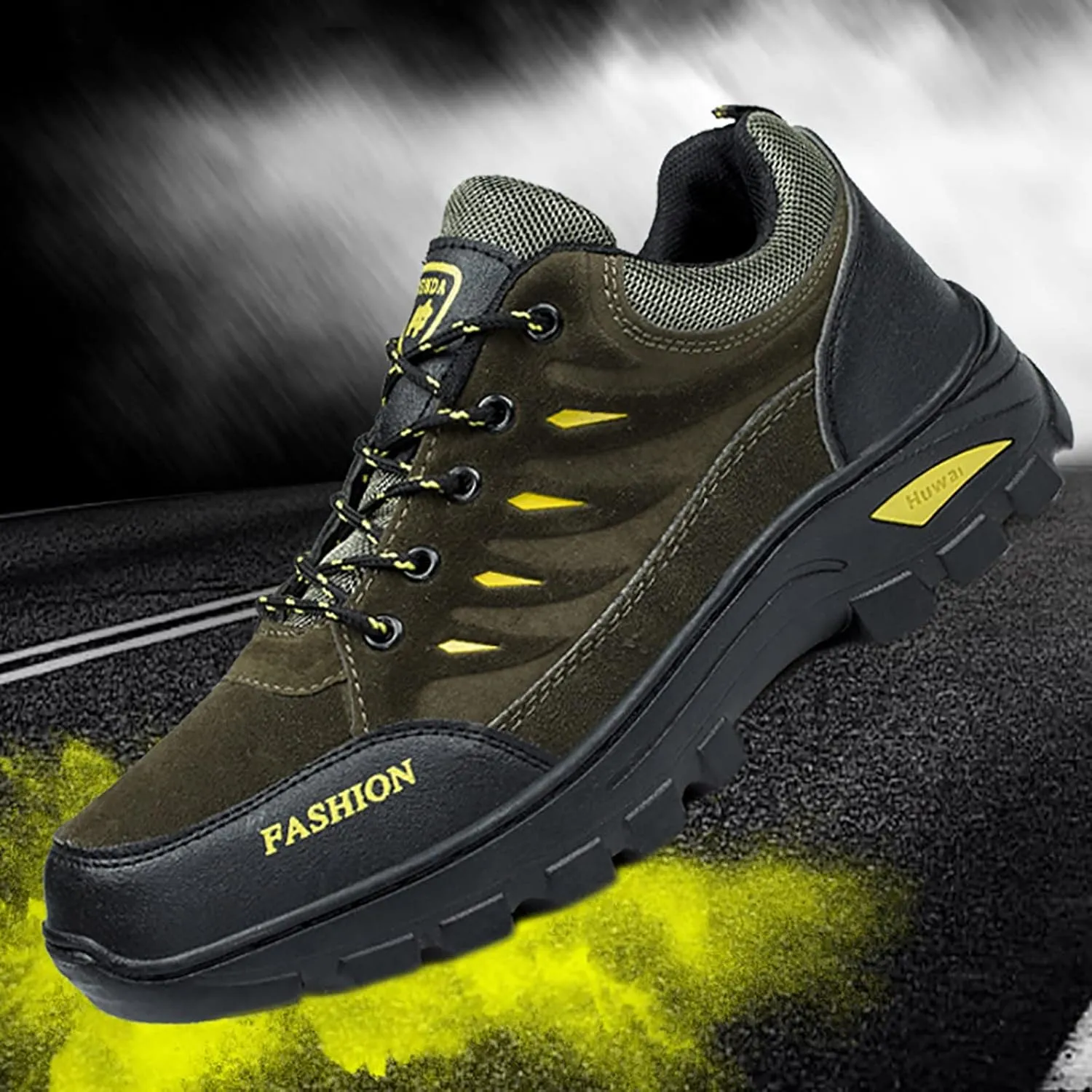 Breathable Dress Sneaker Hiking Shoes for Men Walking Shoes Fashion Casual Loafers Breathable Hiking