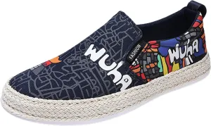 Canvas Men's Shoes Spring and Autumn Breathable Casual Flat Shoe Cover Wearing Linen Casual Cat Shoes for Men Casual
