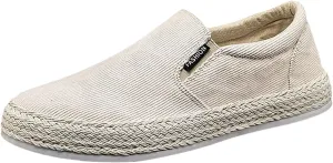 Canvas Men's Shoes Summer Thin Breathable Casual Flat Shoes No Laces Linen Casual Shoes Flat Shoes for Men Casual