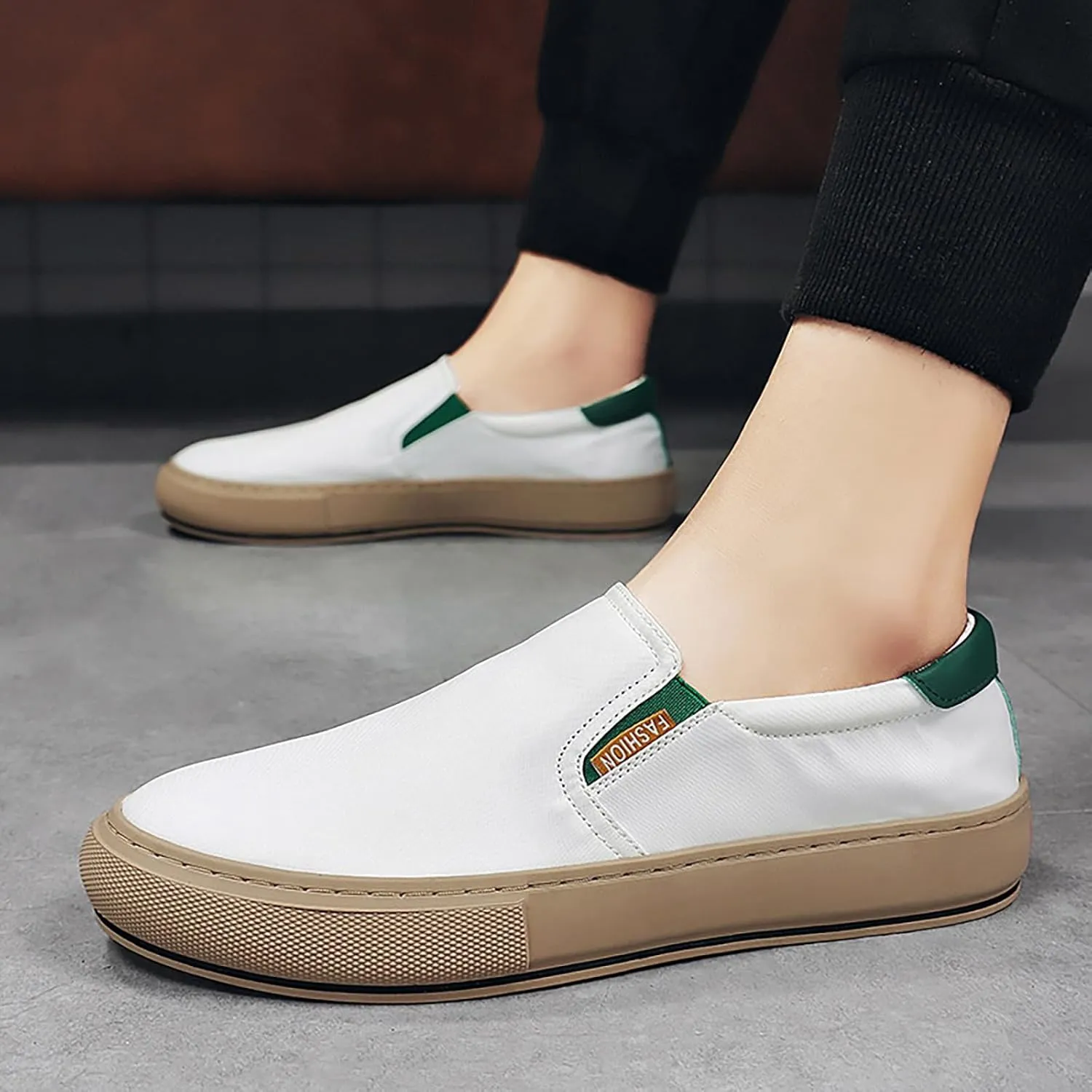 Canvas Summer Men's Shoes Korean Version of The Trend of Ice Cloth Breathable Board Shoes Mens Casual Shoes Size 13w