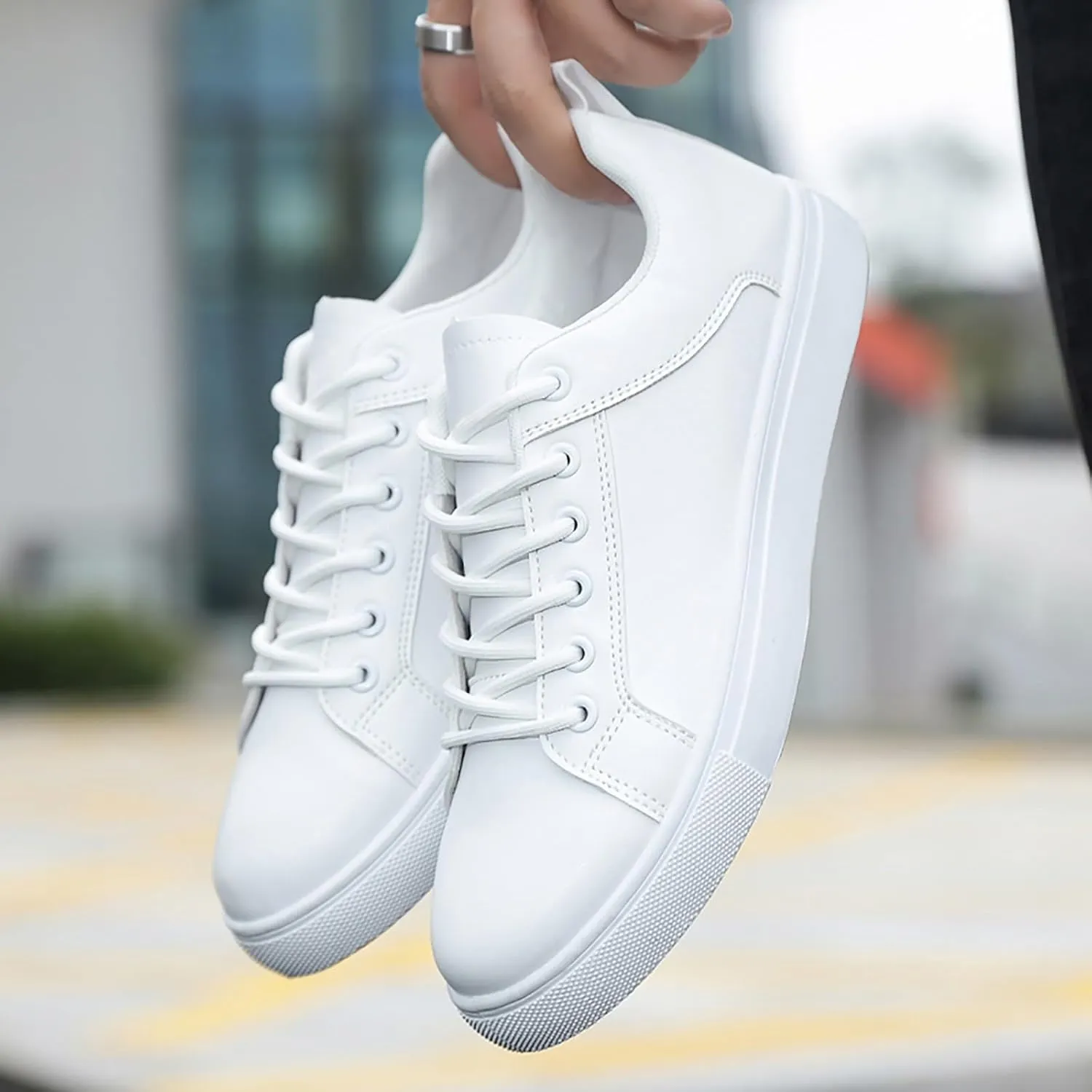 Casual Sneakers for Women Outdoor Trainers Zapatos OrtopéDicos De Mujer para El Trabajo 6 1/2 Wide Width Women Flat Shoes Casual White Sneakers for Women Womens Non Slip Work Shoes Slip Ons