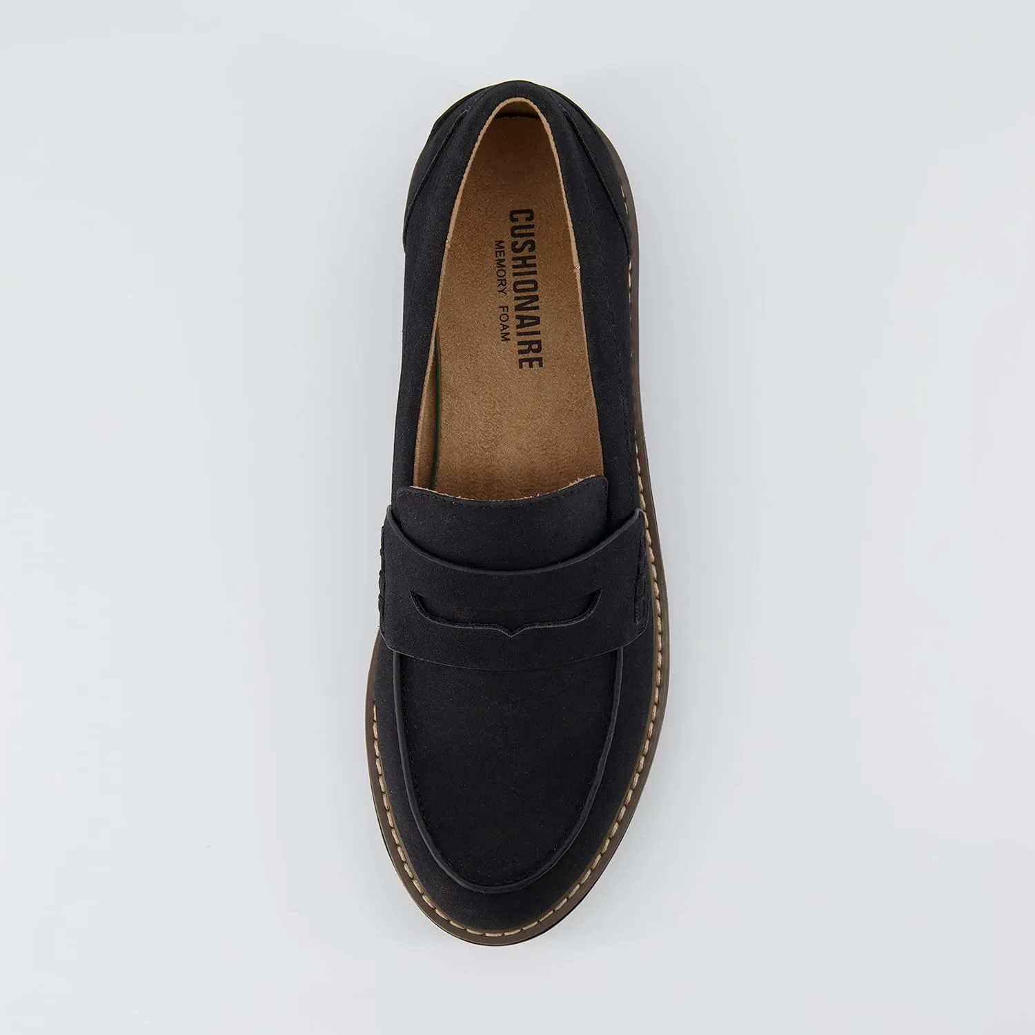 CUSHIONAIRE Women's Vassar Slip on Loafer  Memory Foam, Wide Widths Available