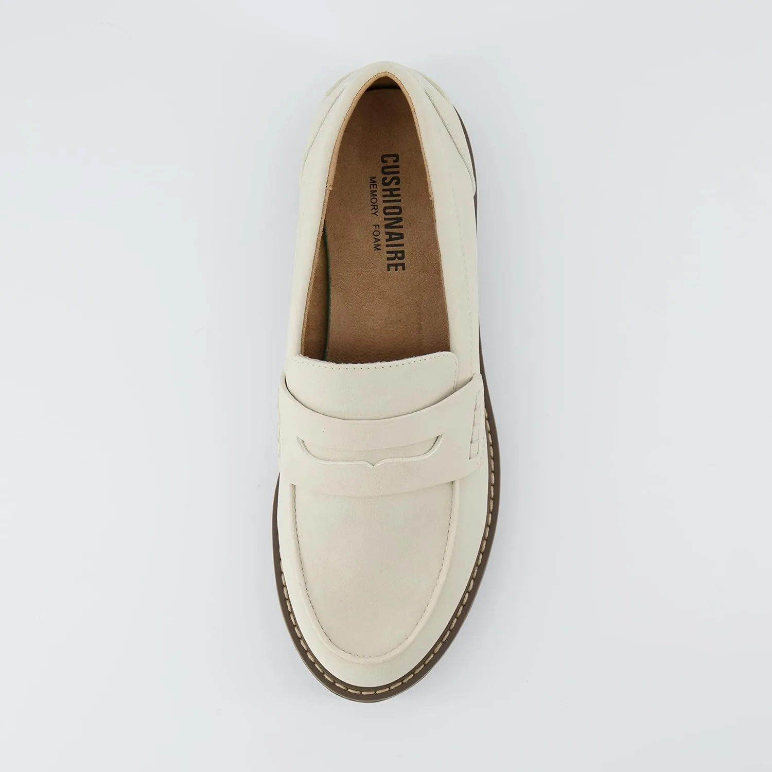 CUSHIONAIRE Women's Vassar Slip on Loafer  Memory Foam, Wide Widths Available