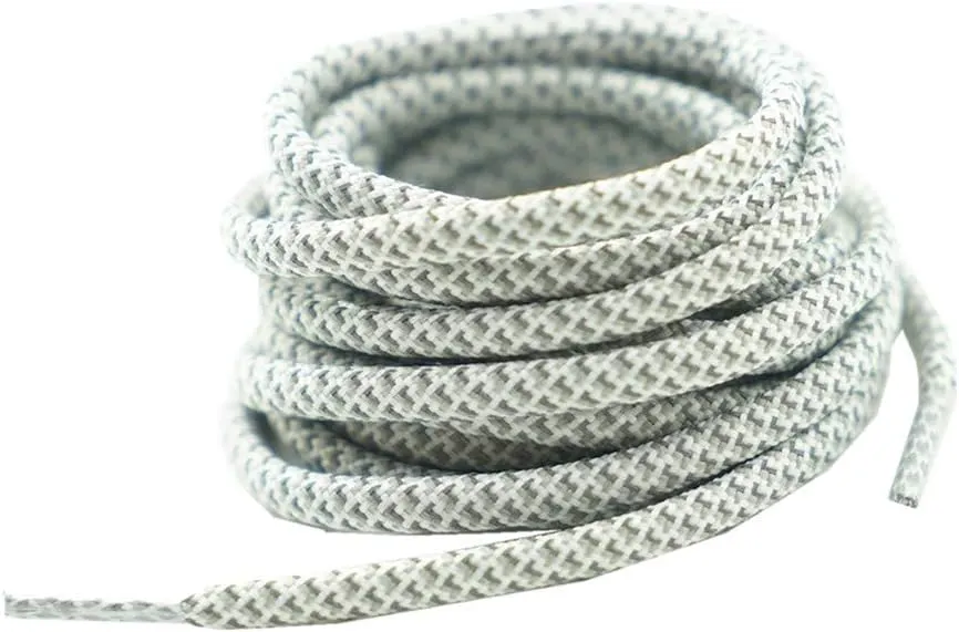 DECKER Reflective Shoelaces Round shoe laces 2 Pair Pack 5/32” Thick Night Jog Running Safe for Sneakers
