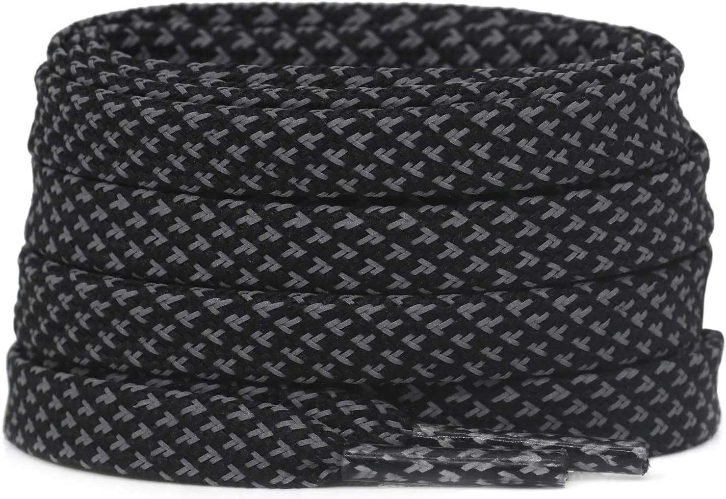 DELELE 2 Pairs Reflective Shoelace Flat Safety Laces for Shoes Sneakers Boots