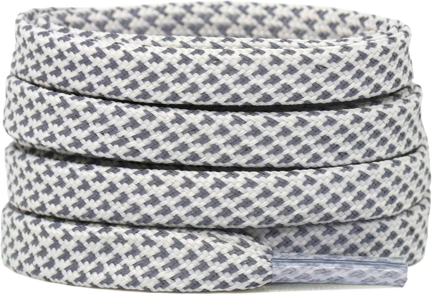 DELELE 2 Pairs Reflective Shoelace Flat Safety Laces for Shoes Sneakers Boots
