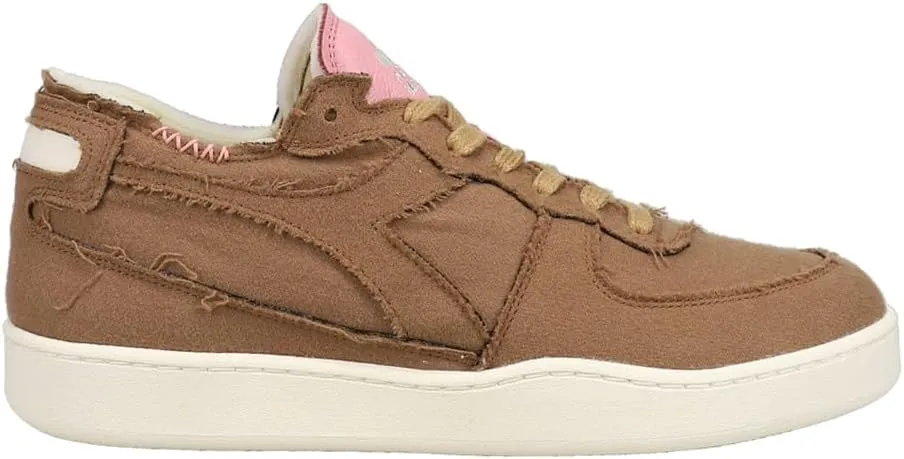 Diadora Mens Mi Basket Row Cut Italy Valdilana Lace Up Sneakers Shoes Casual - Brown