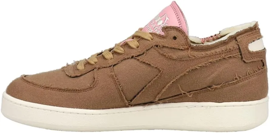Diadora Mens Mi Basket Row Cut Italy Valdilana Lace Up Sneakers Shoes Casual - Brown