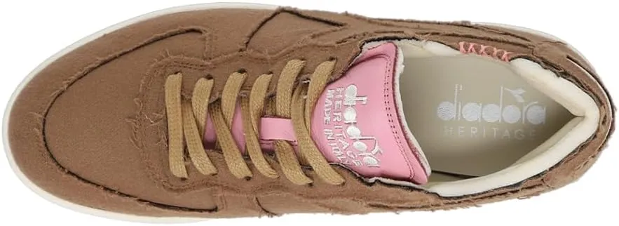 Diadora Mens Mi Basket Row Cut Italy Valdilana Lace Up Sneakers Shoes Casual - Brown