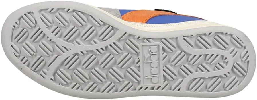 Diadora Mens Mi Basket Row Cut Milk Breakfast Lace Up Sneakers Shoes Casual - Grey, Multi
