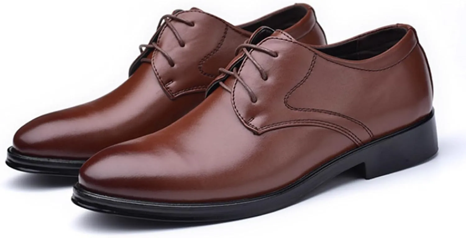 Dress Shoes for Men Lightweight Breathable Lace Up Wedding Shoes Casual Modern Business Formal Oxfords Shoes