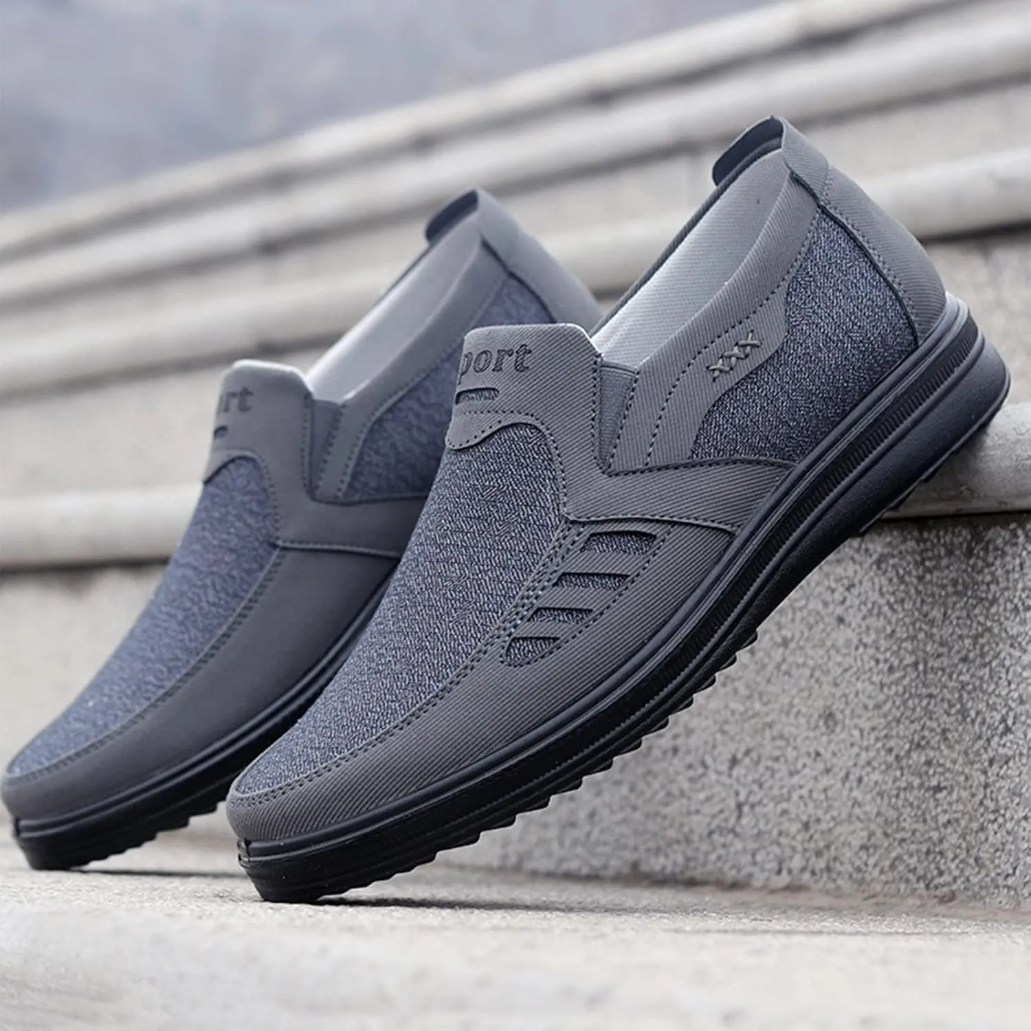 Fashion All Season Men Casual Shoes Flat Non Slip On Simple Design Solid Color Comfortable Men's Shoes Casual Walking