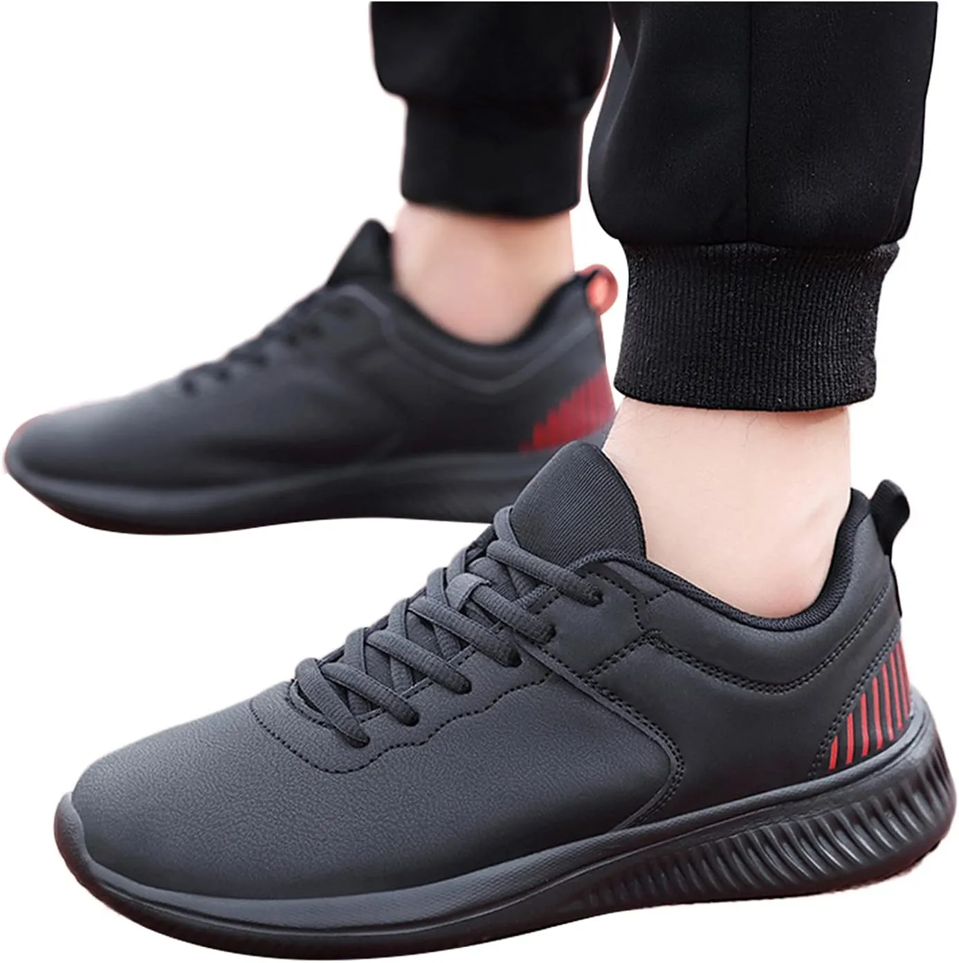 Jogging Walking Sneakers for Men Breathable and Light Outdoor Comfy Walking Shoe Arch Support Plantar Fasciitis