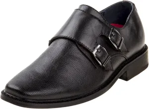 Joseph Allen Boys Dress Shoes Classic Styles Oxfords, Derbys, Monks and Loafers Casual Formal Assorted Colors (Toddler-Big Kid), Glossy Black, 5