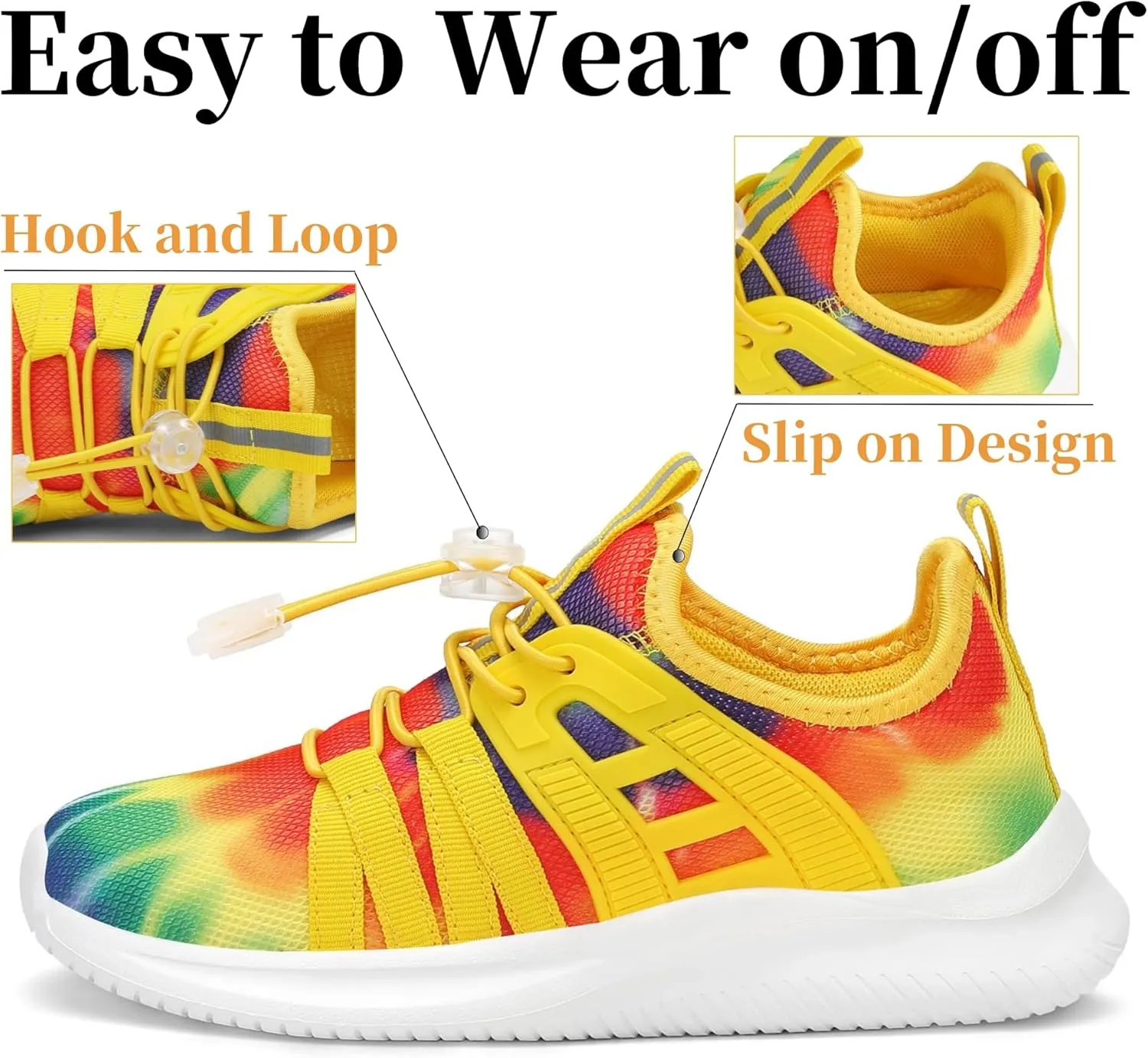Kids Tennis Shoes, Girls Boys Comfortable Running Shoes, Lightweight Sneakers