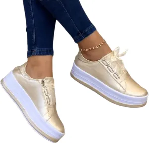 Ladmiple Shoes For Women Sneakers Slip Ons Memory Foam Comfort Walking Shoes Fashion Casual Summer Platform Flats Loafer