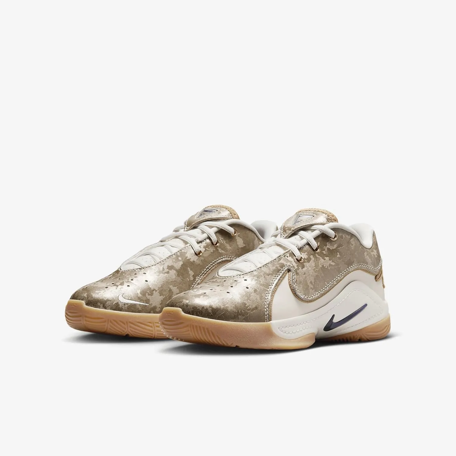 Lebron XXII Big Kids' Basketball Shoes (FZ7308-100, Pale Ivory/Metallic Gold/Ink)