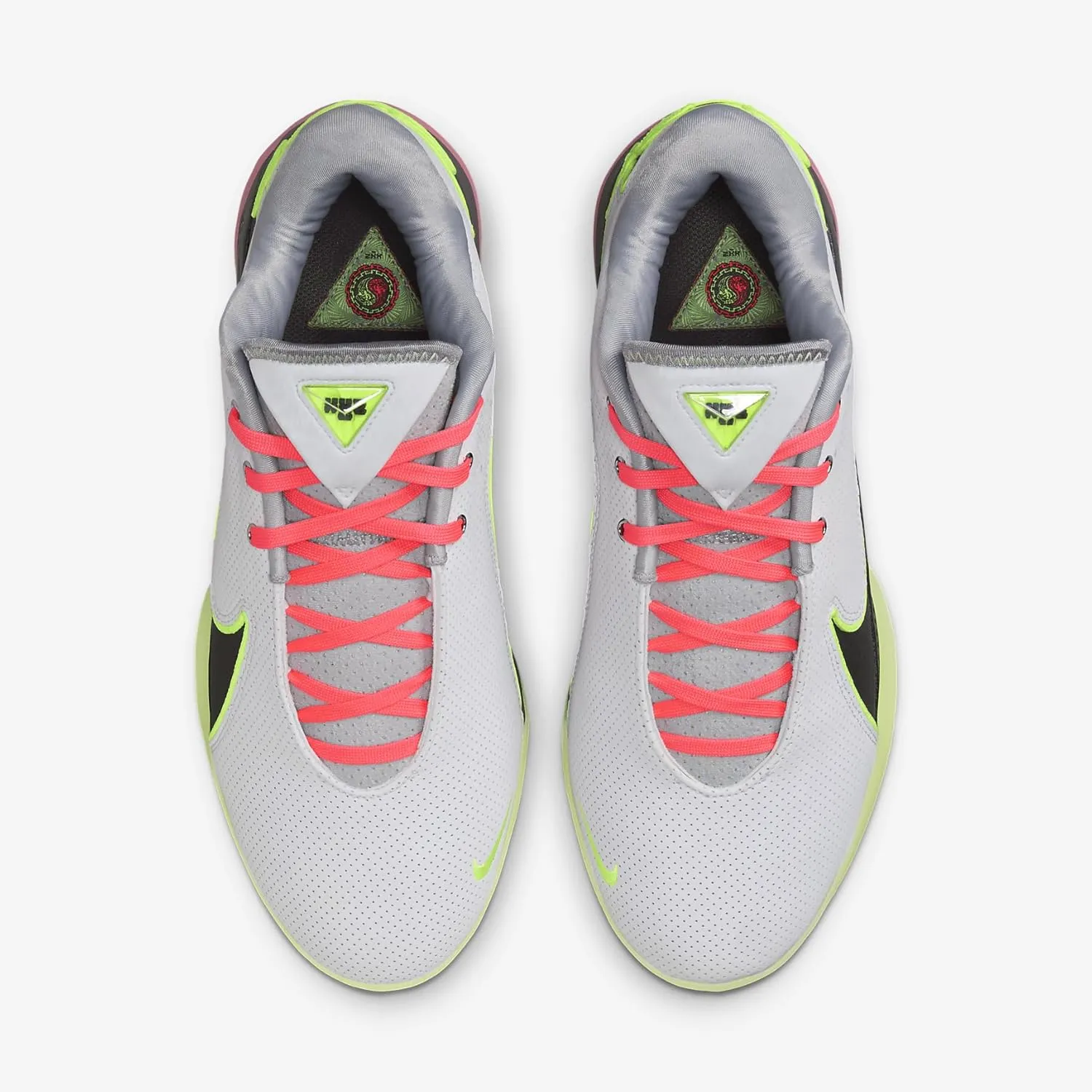 Lebron XXII Crown Jewel Basketball Shoes (FZ1094-101, White/Medium Ash/Hot Lava/Volt Glow)