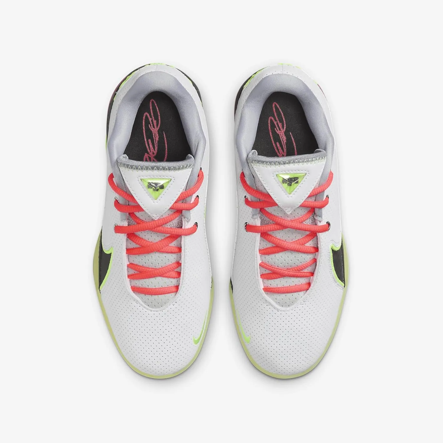 Lebron XXII Crown Jewel Big Kids' Basketball Shoes (IB2741-100, White/Medium Ash/Barely Volt/Hot Lava)