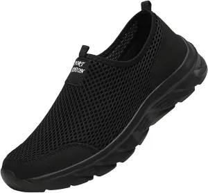 Light-Weight Mens Loafers & Slip-Ons Men's Mesh Foot Covered Breathable Lightweight Travel Slip On Sneakers