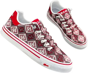 lilaBelle]【Multi-Scene Slip-On Sneakers Men's Summer Breathable Canvas Shoes with Reinforced Toe - Fashion Heart Pattern Casual Footwear for Travel/Commuting/Parties, Lightweight Non-Slip Training Sh