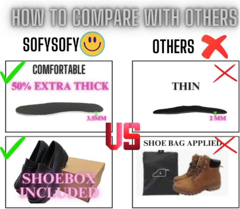 Loafers for Women Chunky Heeled - Work Shoes Platform Lug Sole Memory Foam Mocasines para Mujer