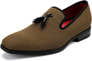 Meijiana Men's Loafers Lightweight Slip-On Moccasins Stylish Dress Shoes Breathable Tassels Loafers