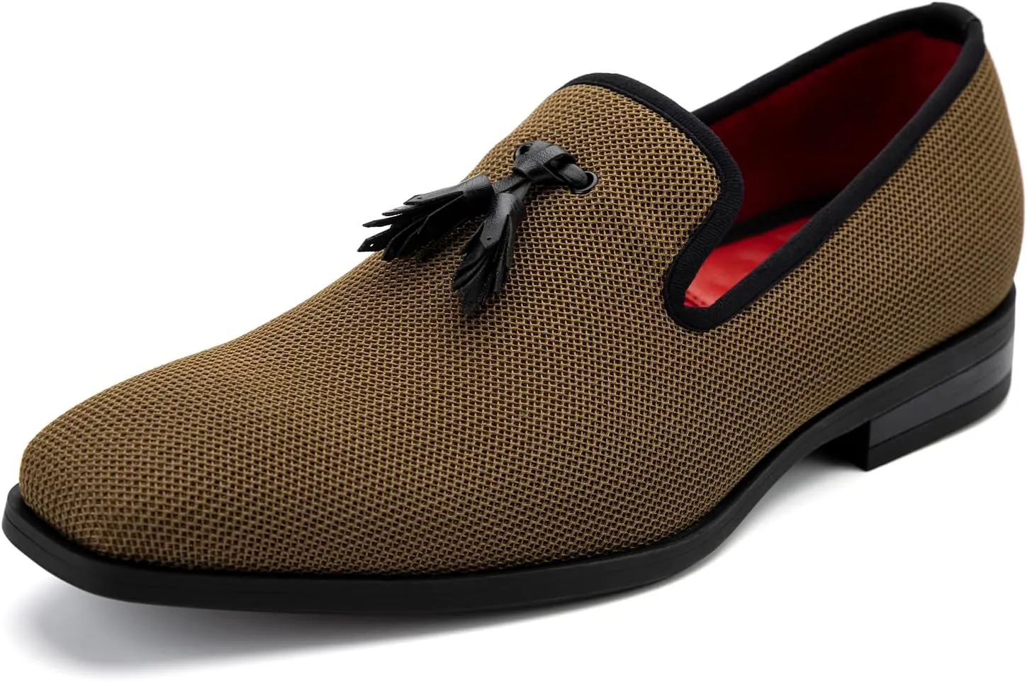 Meijiana Men's Loafers Lightweight Slip-On Moccasins Stylish Dress Shoes Breathable Tassels Loafers