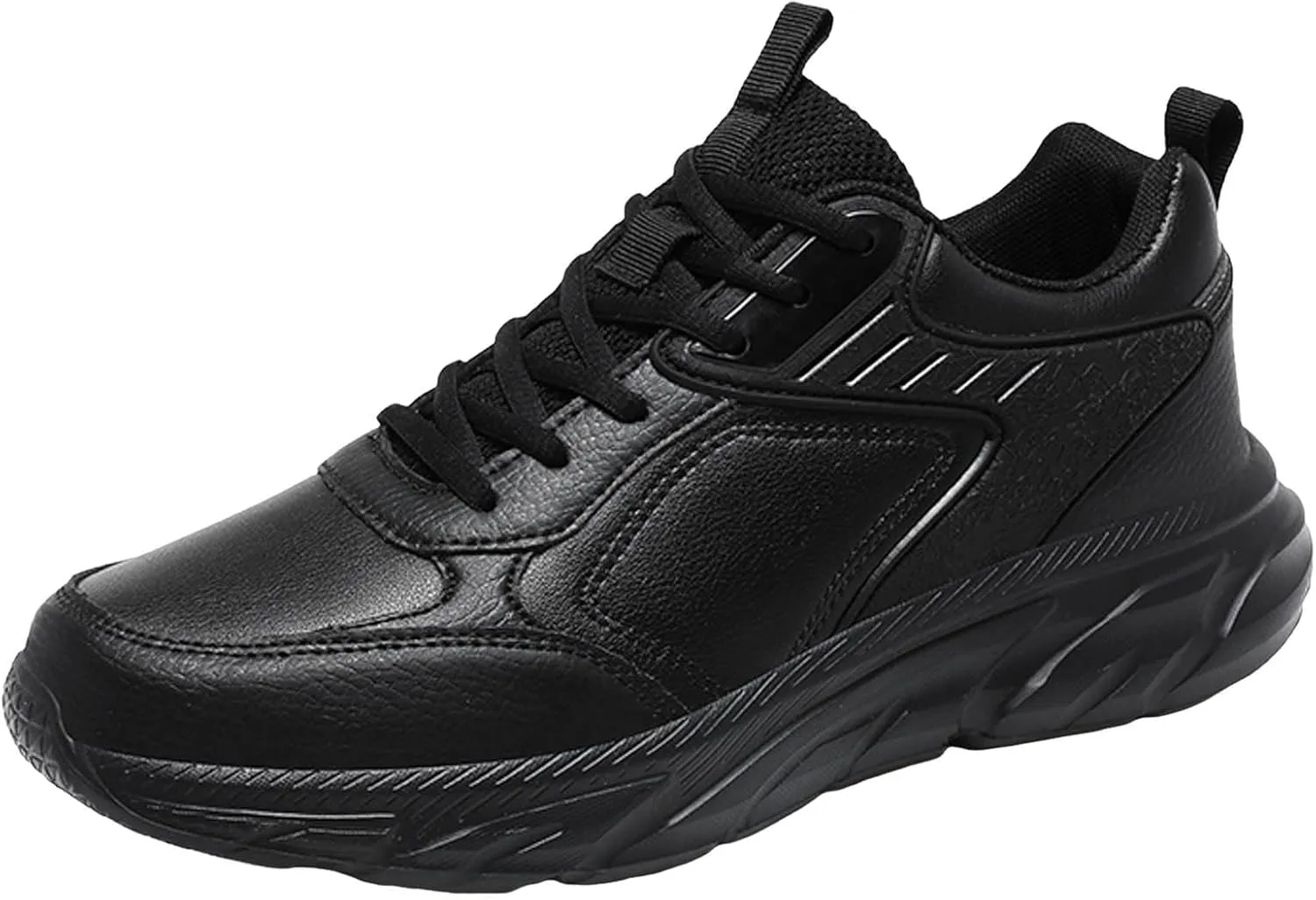 Men Casual Shoes Fashionable New Pattern Simple and Pure Color Lace Up Thick Sole Mountain Creek Shoes for Men Casual