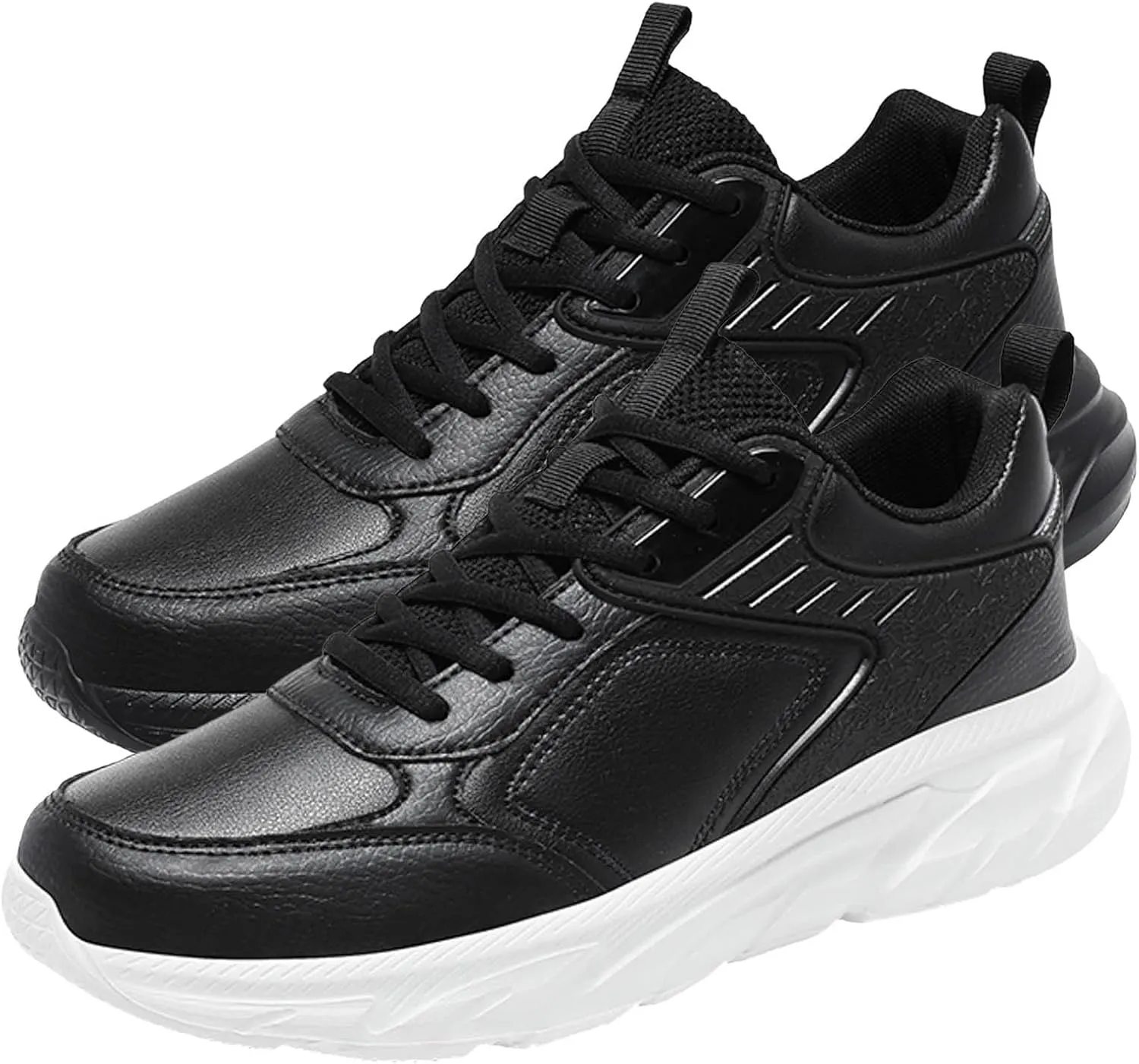Men Casual Shoes Fashionable New Pattern Simple and Pure Color Lace Up Thick Sole Mountain Creek Shoes for Men Casual