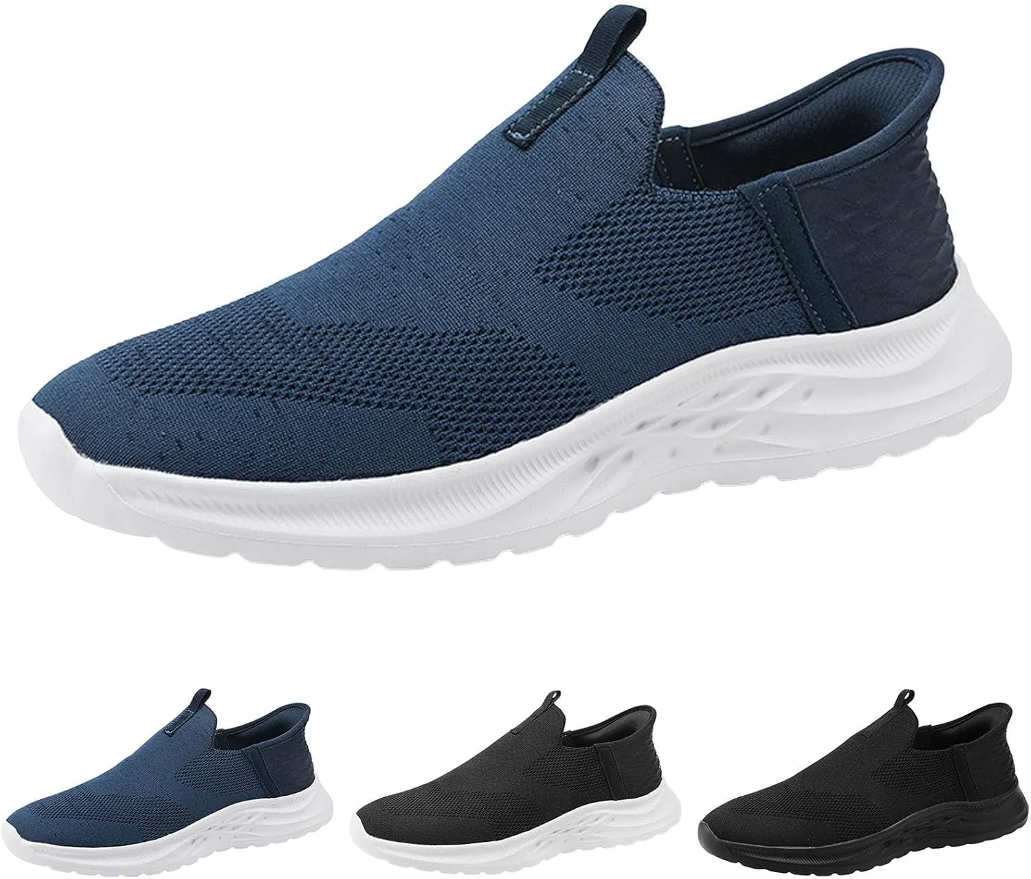 Men Casual Sports Shoes Fashionable New Pattern Simple Solid Color Lightweight Mens Canvas Slip on Shoes Casual