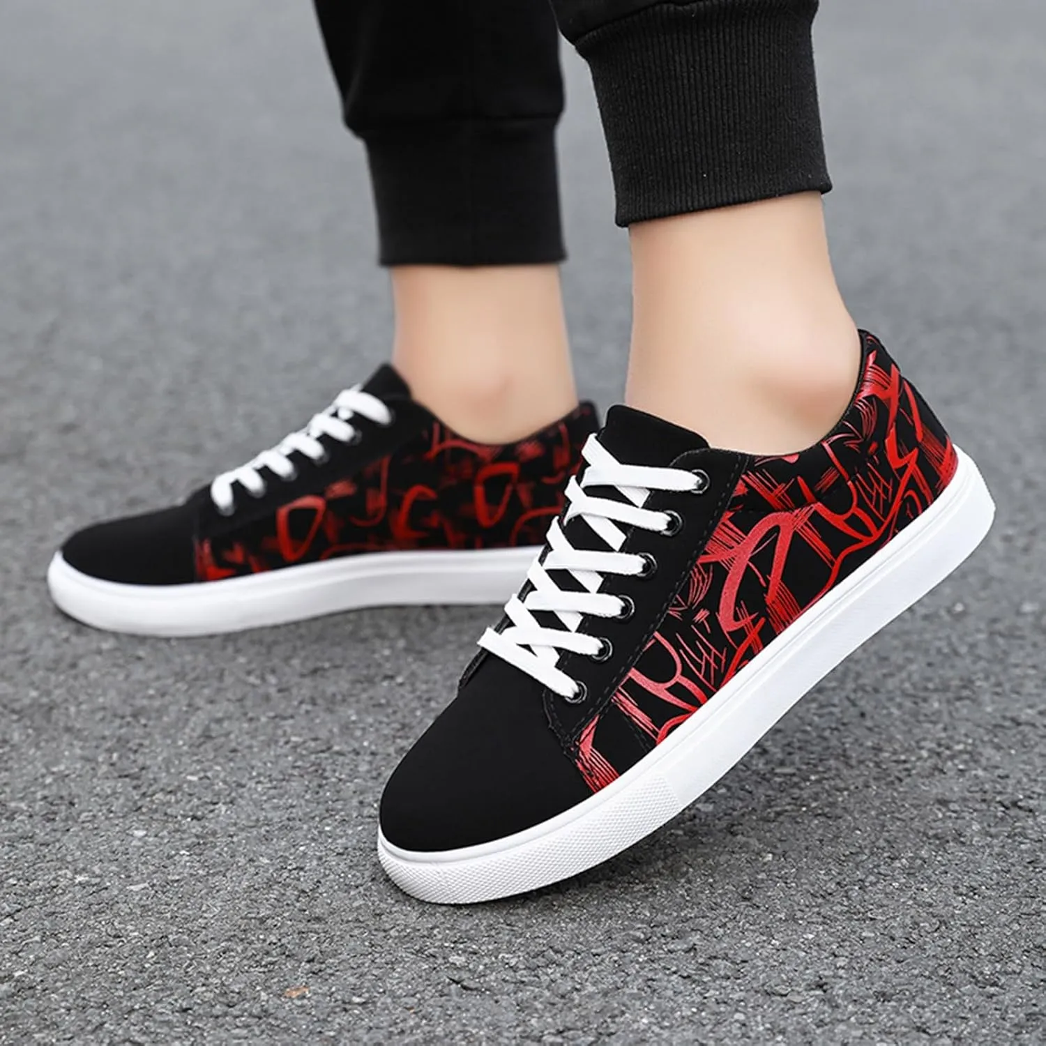 Men Shoe Flat Low Top Casual Cloth Shoes Fashionable Outdoor Canvas Casual Shoes Mens Chukka Shoes Casual