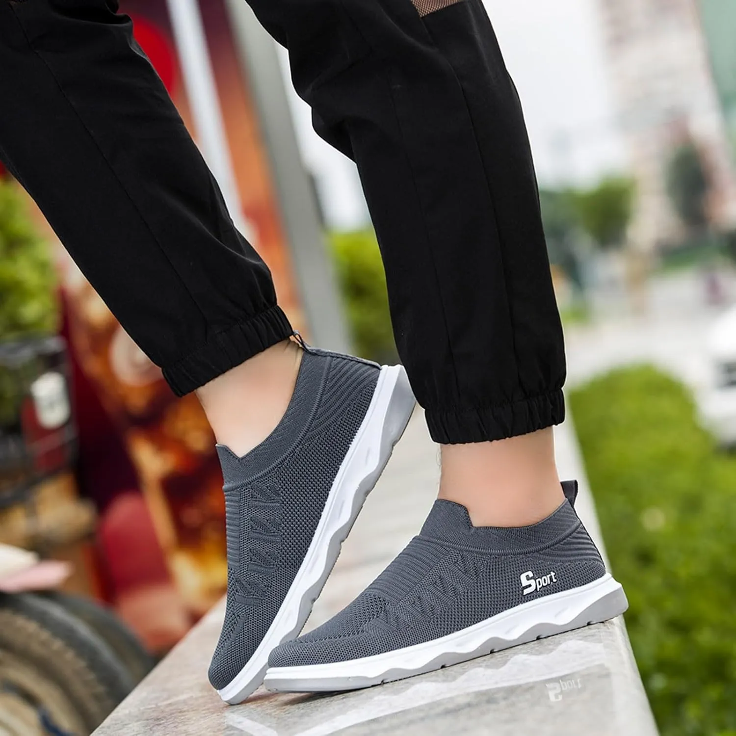 Men Shoes Flat Soled Casual Shoes Breathable Hollow Mesh Shoes Slip On Soft Soled Mens Casual Shoes Size 13 Arch Support