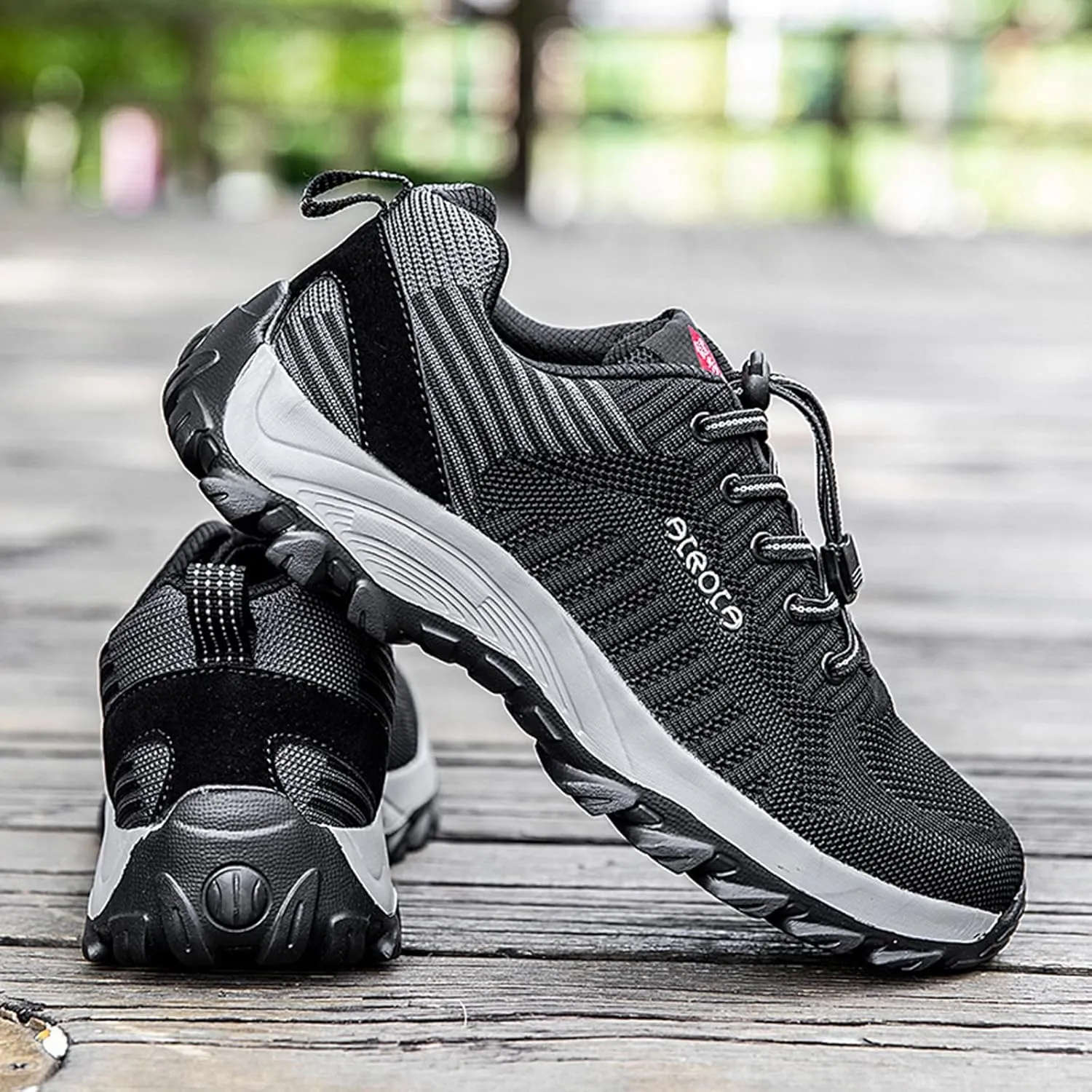 Men Slip on Walking Shoes Casual Dressy Hiking Shoes Memory Foam Breathable Mesh Fashion Sneakers Non Slip Arch Support Cushioning Training Gym Shoes Wide Width