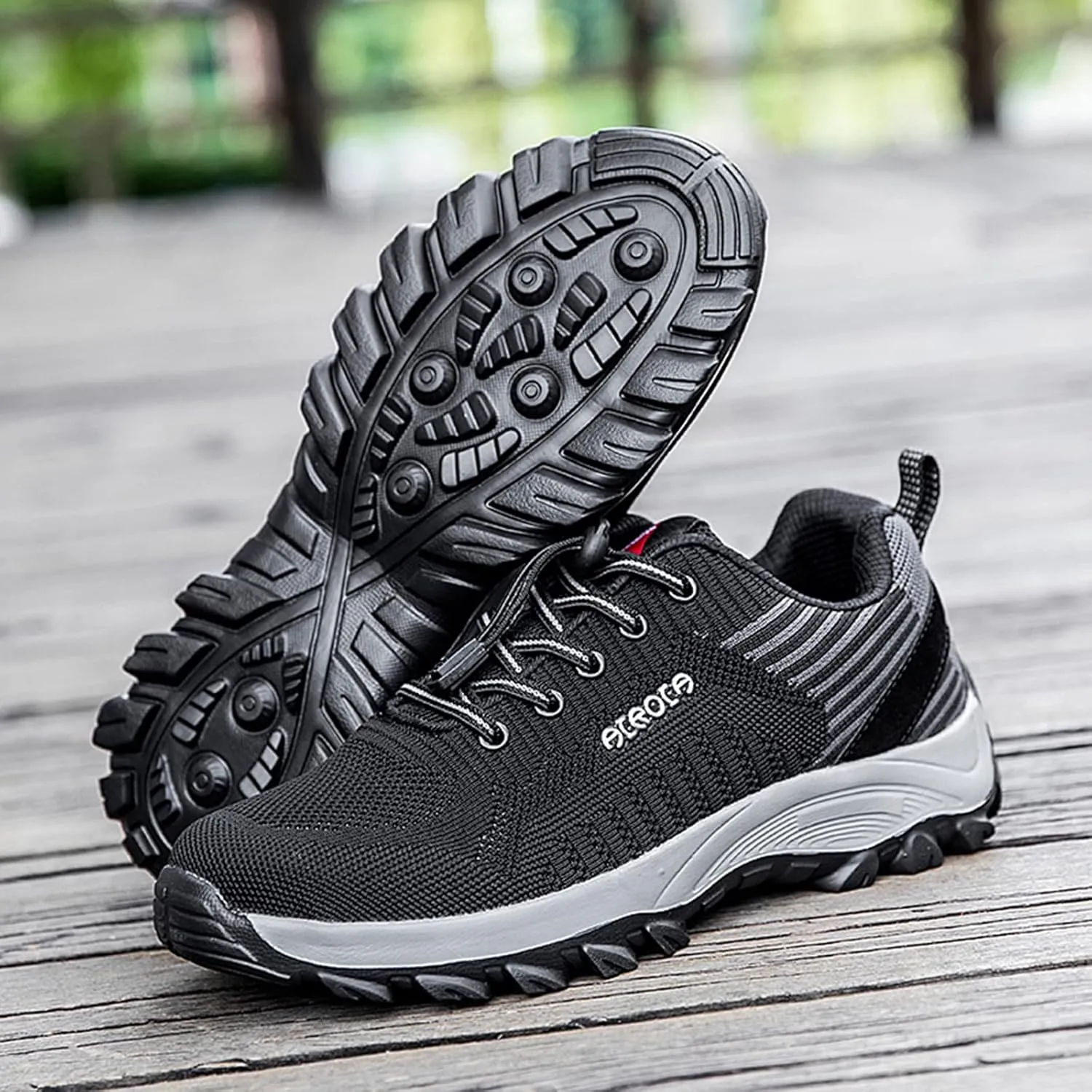 Men Slip on Walking Shoes Casual Dressy Hiking Shoes Memory Foam Breathable Mesh Fashion Sneakers Non Slip Arch Support Cushioning Training Gym Shoes Wide Width